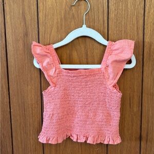 Wonder Nation Kids Ruffled Pink Top